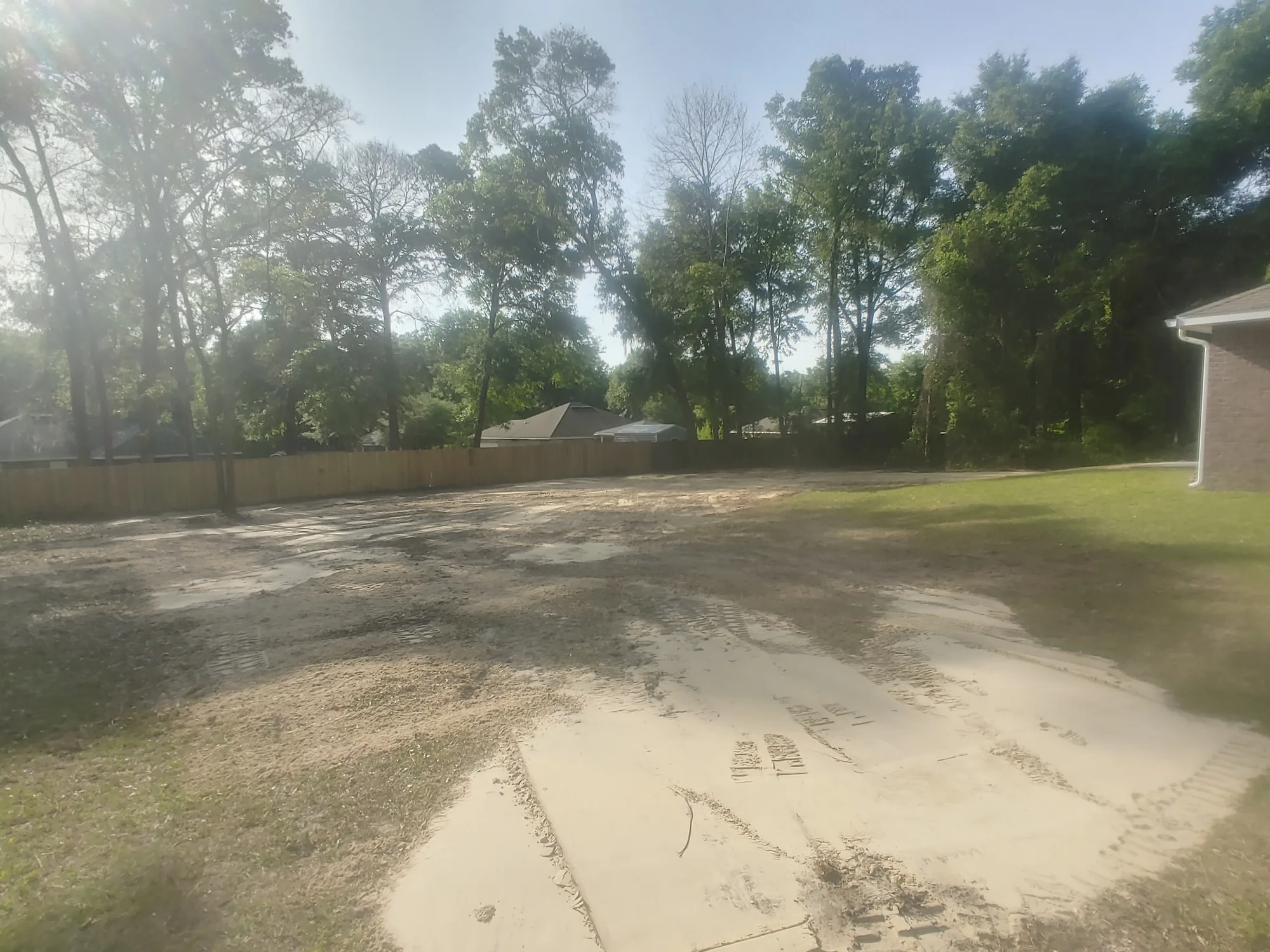 Hazardous Tree Removal by Sunshine Site Prep on a North Florida property