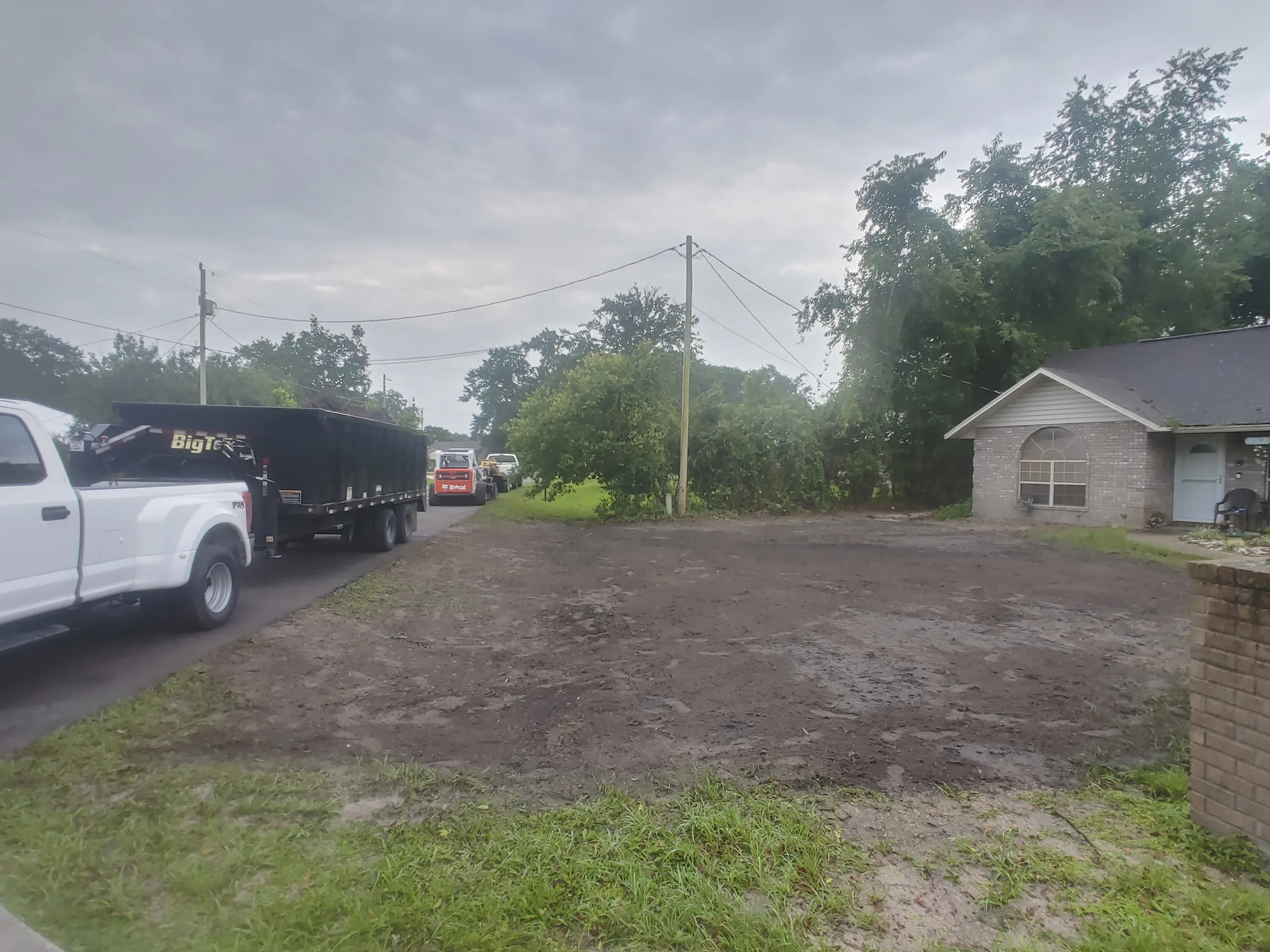 Tree Removal by Sunshine Site Prep on a North Florida property