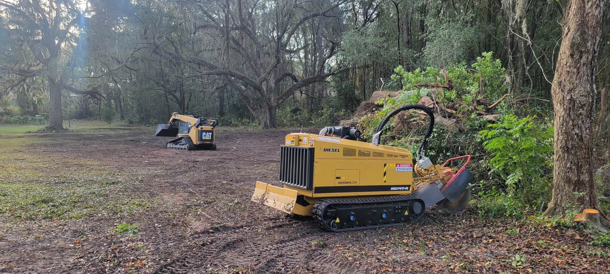 Tree & Storm Cleanup by Sunshine Site Prep on a North Florida property