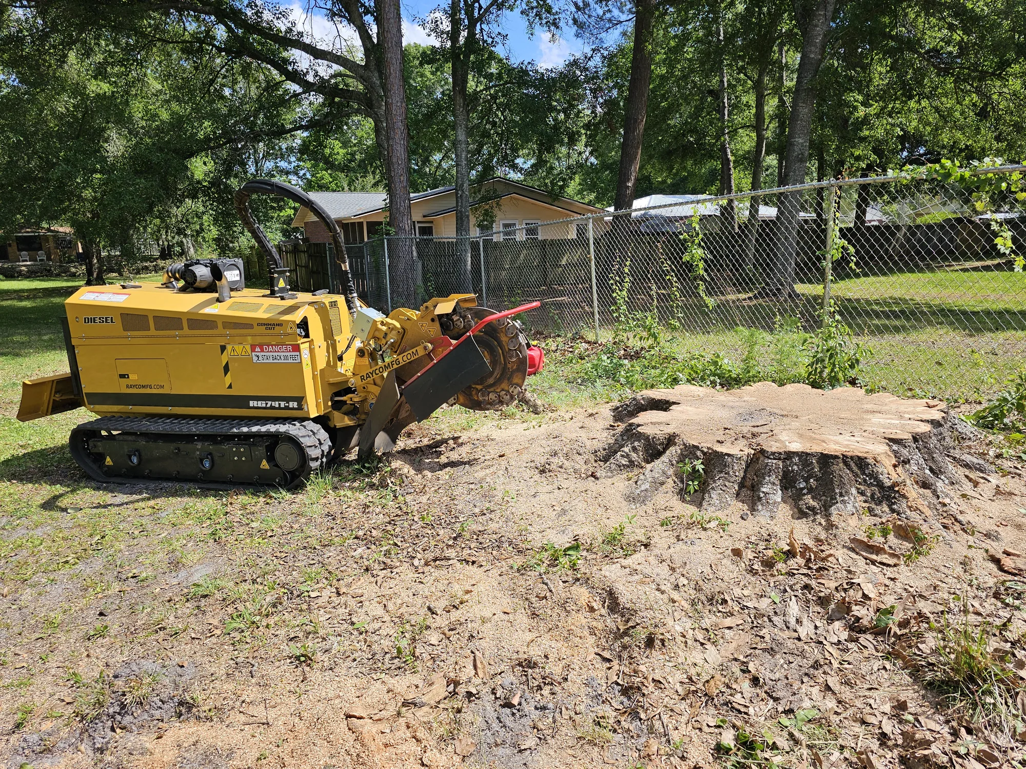 Debris Removal by Sunshine Site Prep on a North Florida property
