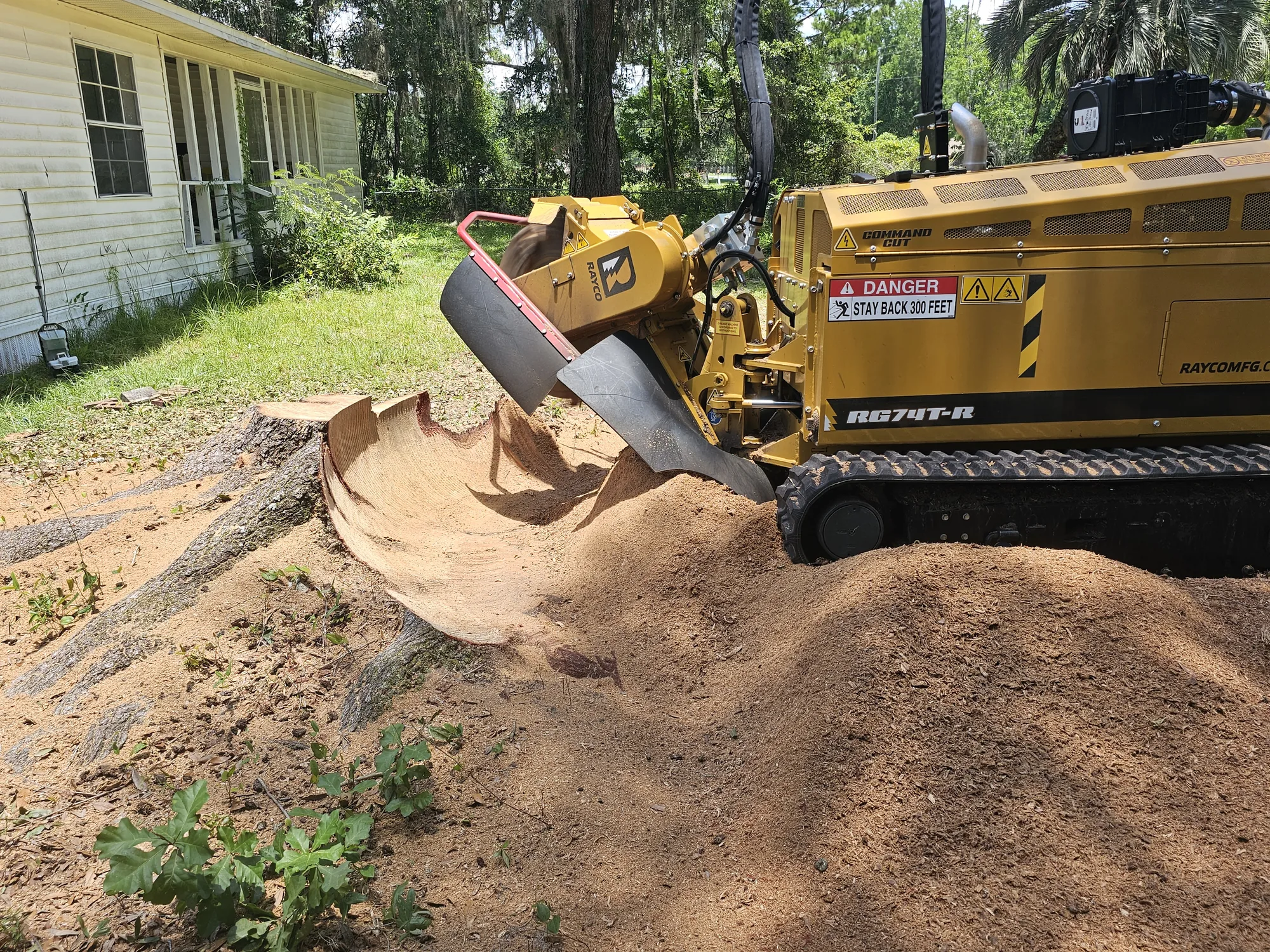 Lot Cleanup by Sunshine Site Prep on a North Florida property